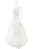 Viktor & Rolf Ivory Drop Waist Tool Gown