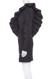 Viktor & Rolf Black Asymmetrical Oversize Ruffle Dress