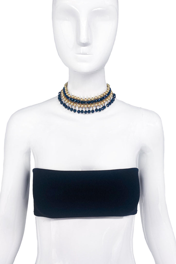 Vintage Beaded Pearl Art Deco Flapper Choker