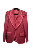 Vintage After Six Maroon Red Tuxedo Jacket and Pant Suit