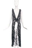 Vintage Lace Ruffle Morning Coat Dress