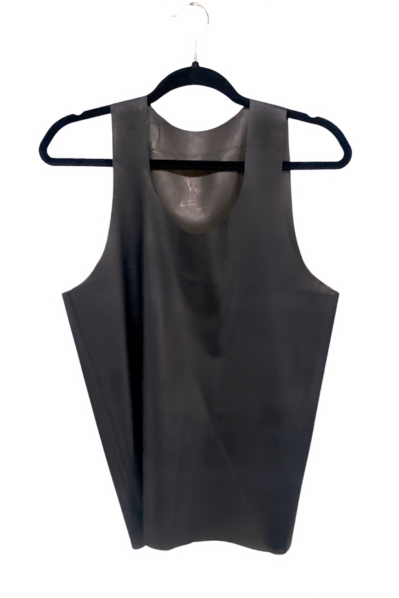 Vintage Black Latex Tank Top