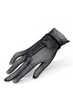 Vintage Black Fishnet Wrist-Length Gloves