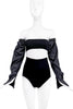 Vintage Black Cotton Detached Deconstructed Sleeves