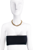 Vintage Gold Thick Short Casio Chain Necklace