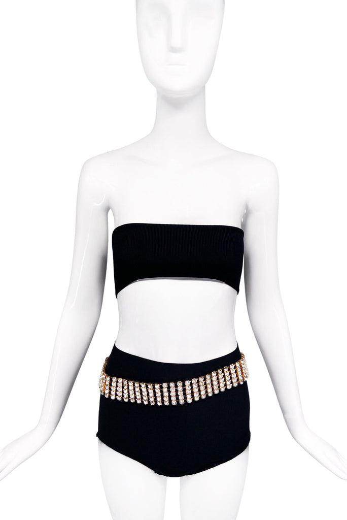 Vintage Gold Crystal Wide Bling Belt