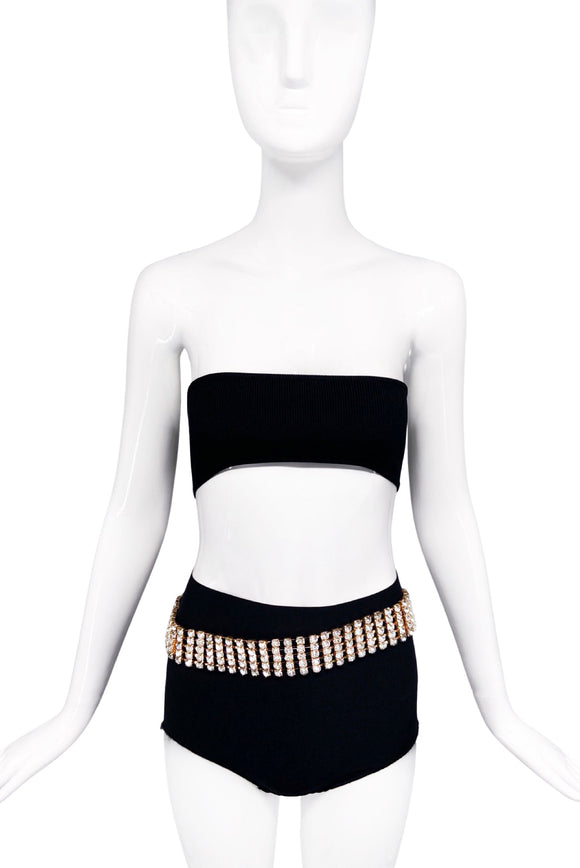 Vintage Gold Crystal Wide Bling Belt