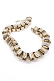 Vintage Gold Oversized Biker Chain Loop Necklace Choker