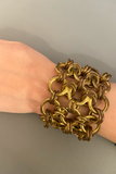 Vintage Gold Multiple Ring Chain Bracelet