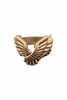 Vintage Brass Gold Double Wings "Pilot" Ring