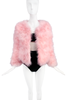 Vintage Baby Pink Marabou Feather Jacket