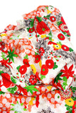 Vintage Kimono Floral Poppy & Leaf Print with extra long Sleeve