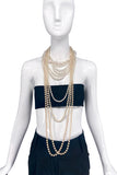 Vintage Costume Large Pearl Choker Necklace