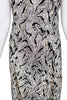 Vintage Silver Lurex Print Dress