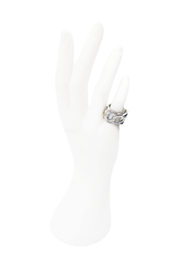 Vintage silver Chain Link Ring