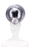 Vintage Silver Metallic Reflective Saucer Satellite Hat