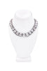 Vintage Princess Cut Crystal Necklace