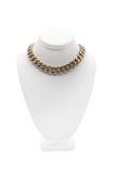 Vintage Gold Thick Short Casio Chain Necklace