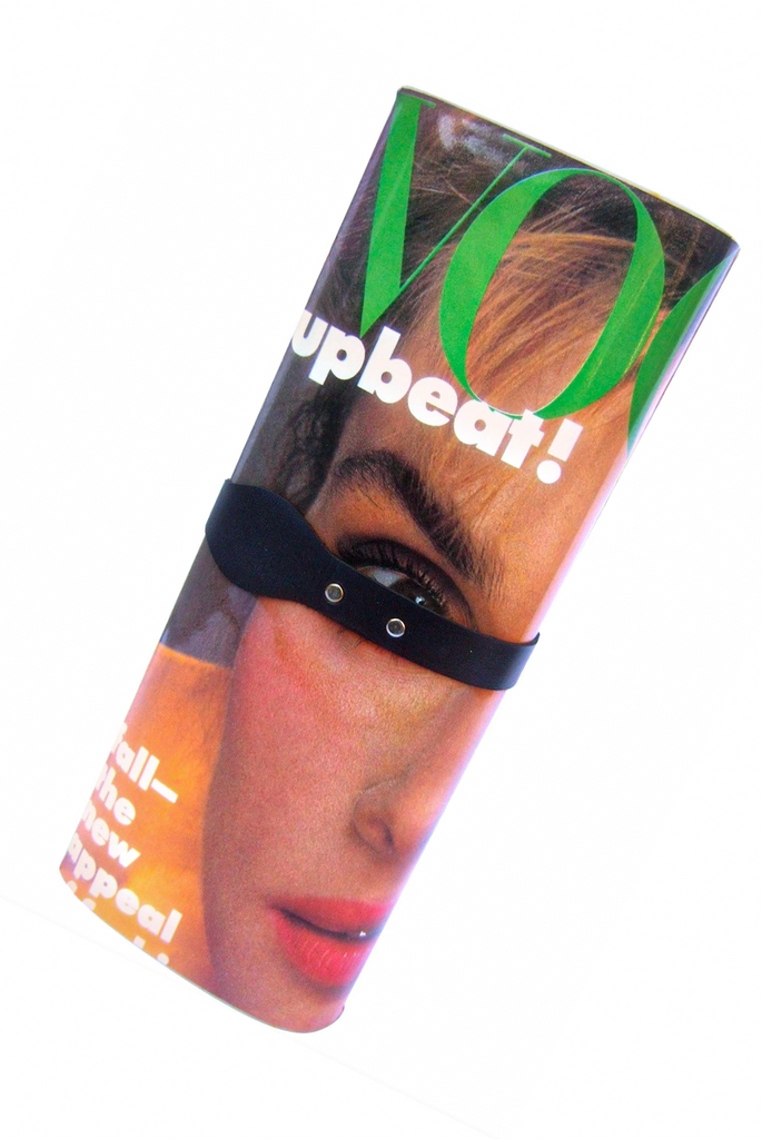 Vintage 1970's Vogue Newspaper Clutch Bag