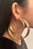 Vionnet Gold Tribal Triple Hoop Earring