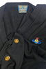 Vivienne Westwood Classic Black Knit Cardigan with Orb Emblem