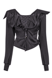 Vivienne Westwood Black Removable Sleeve Off CCorset Jacket