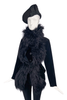 Vivienne Westwood Black Velvet Faux Fur 1990's Gold Label Jacket  SOLD