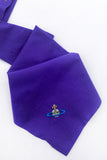 Vivienne Westwood Purple Orb Kipper Tie  & Vintage 70's Purple Penny Round Collar Shirt