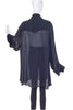 Vivienne Westwood Black Sheer Chiffon Oversize Button-Up Shirt