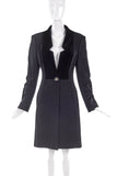 Vivienne Westwood Gray Wool Equestrian Coat with Black Velvet Inlay - BOUTIQUE PURCHASE PRICE