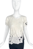 Vivienne Westwood Shredded White Anglomania T-shirt with Sable Sword Embroidery