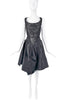 Vivienne Westwood Black Silver Lace Inlay Corset Cocktail Dress
