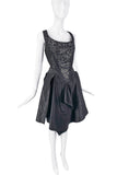 Vivienne Westwood Black Silver Lace Inlay Corset Cocktail Dress