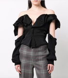 Vivienne Westwood Black Removable Sleeve Off CCorset Jacket
