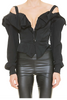 Vivienne Westwood Black Removable Sleeve Off CCorset Jacket
