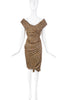 Vivienne Westwood Leopard Brown Corset Cocktail Dress
