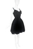 Vivienne Westwood Black Velvet Bow Corset Peplum Bustle Dress Red Label Fall 1999 Runway