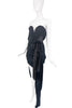 Vivienne Westwood by AK Black Silk Jersey Draped Corset Runway Dress Spring 2020