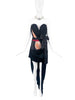 Vivienne Westwood by AK Black Silk Jersey Draped Exposed Corset Runway Dress Spring 2020