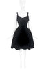 Vivienne Westwood Black Velvet Bow Corset Peplum Bustle Dress Red Label Fall 1999 Runway