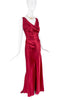 Vivienne Westwood Red Silk Bias Cut Gown