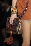 Louis Vuitton Gold Basket Weave and Leopard & Zebra Print Bangle Set SS2009
