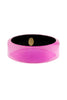 Alexis Bittar Pink Lucite Wide Squared Bangle Bracelet