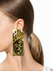 Marques Almeida Gold Huge Geometric Earrings #