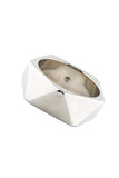 Alexander McQueen Silver Triangular Geometric Modern Bangle Bracelet