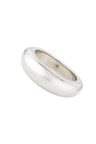 Alexander McQueen Silver Smooth Minimalist "Elsa Peretti" Bangle Bracelet