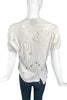 Vivienne Westwood Shredded White Anglomania T-shirt with Sable Sword Embroidery