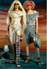 Vivienne Westwood Gray Elephant Skin Textured Devana Corset Dress