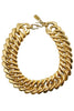 Saint Laurent YSL Massive Gold Curb Chain Choker Necklace