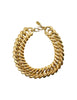 Saint Laurent YSL Massive Gold Curb Chain Choker Necklace